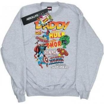Marvel Papa-Superhelden Kinderpullover 9-11 Jahre weiß