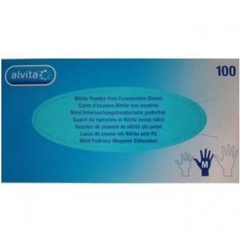 Guantes Nitrilo Alvita Talla M Paquete de 100