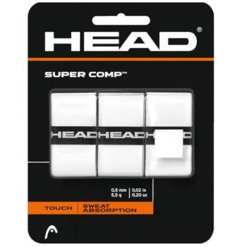 HEAD SuperComp Racquet Grip Tape – 3 Pack (White)