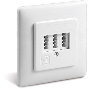 Caja de Tomas de Corriente Goobay 43545 TAE‑NFF – 3 Conexiones por Tornillo