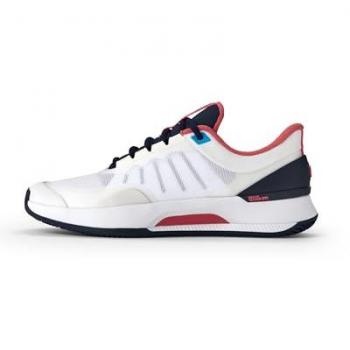 Wilson Intrigue Tour Women's Tennis Footwear – White & Navy Blazer/Dubarry, Size 7.5 B-Medium