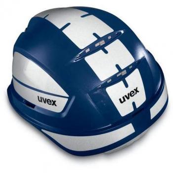 Uvex Kopf-Schutz Pheos B, blauer Helm mit Belüftung, Größe 51-56 cm