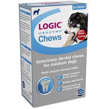 CEVA Lógica Masticables para Cuidado Dental Perro Mediano (14 tabletas)