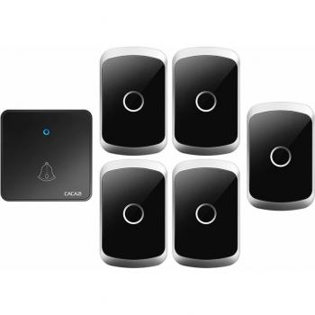 CACAZI Wireless Bell – 300 m, étanche, 5 récepteurs
