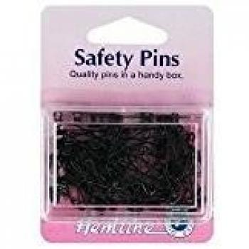 Black 23mm Safety Pins