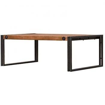 Table basse 110x70cm en bois massif et métal – WORKSHOP MEUBLETMOI