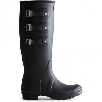 Hunter Botas Negros de Altura Extra con Doble Hebilla