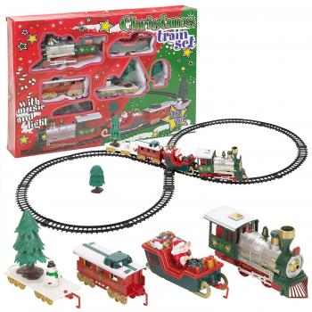 Train de Noël lumineux 22 pièces