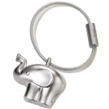 Troika Schlüsselanhänger – kleiner Elefant – KR14-01/MA – matt – silber – Troika