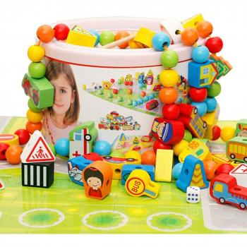 Children's Educational Beaded Rope Game