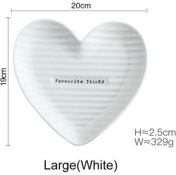 Cute Heart Dessert Plate