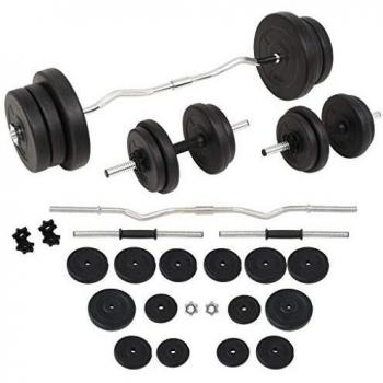 VidaXL Dumbbell and Barbell Set 60 kg