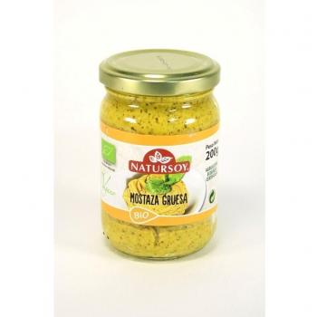 Mostaza Gruesa Crema Bio Vegan 200g Natursoy