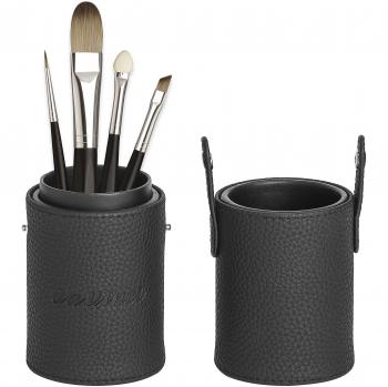 Da Vinci 4-Piece Brush Holder and Travel Case (Black)