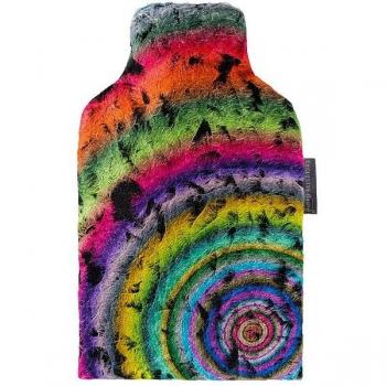 Fashy 6784 2,0 L Wärme­flasche – Vlies‑Bezug im Walk‑Look