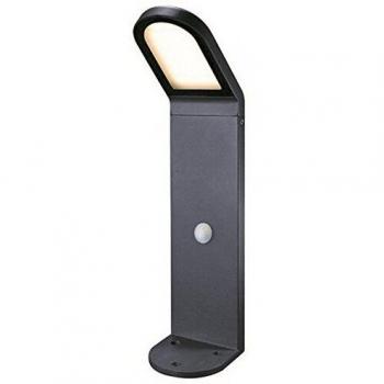 Baliza de Jardín Novolux Lighting CASTELLO LED SMD 9W 711lm CRI80 3000K 103º Crepuscular Movimiento H49,5 Antracita