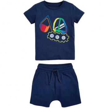 Little Maven Summer Toddler Excavator Print Clothes