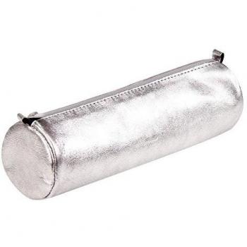 Traduction: Trousse scolaire ronde en cuir teinté Clairefontaine 8688C