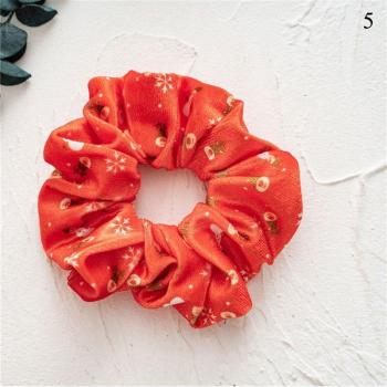 Red Christmas Ponytail Holder