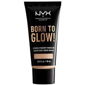 NYX Born to Glow Alabaster Foundation (BTGRF02) – Vegane, schimmernde Foundation, 30 ml