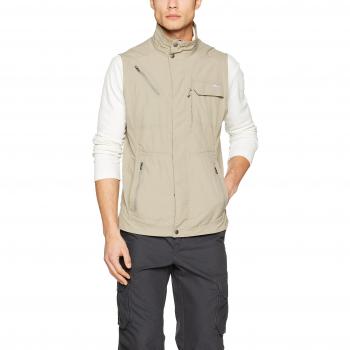 Columbia Veste Sans Manches Homme SILVER RIDGE II, Nylon, Beige