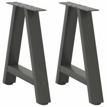 Pieds de table basse en A 2 pcs anthracite 50x(42-43) cm