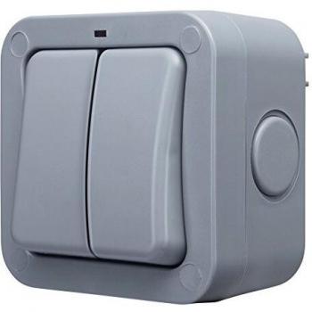 BG 20A Grey 2-Way Outdoor Switch, Weatherproof, IP66