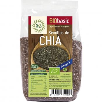 SOL NATURAL Organic Chia Seed Bulk 250 g