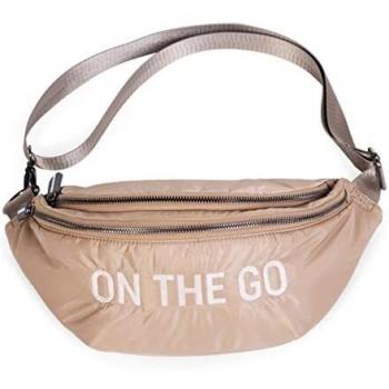 Childhome Sac banane On The Go Matelassé Beige 34 x 12 x 16 cm