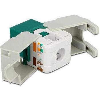 Delock Keystone Modul Cat.6 UTP grün Netzwerkmodul Netzwerk Zubehör