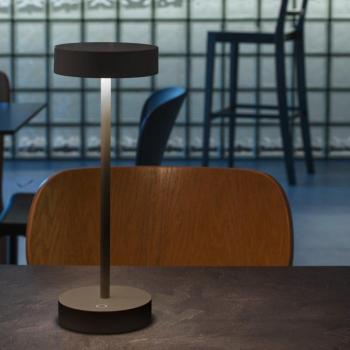 SLV Vinolina LED Tischleuchte schwarz CCT Alu 32,3 cm