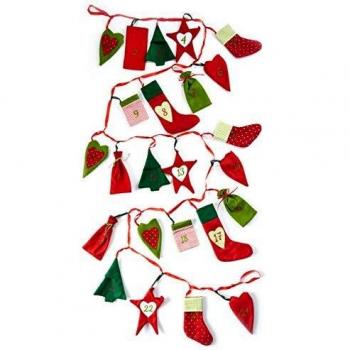 Calendario di Natale Ghirlanda Heittmann Deco 31.5 x 25 x 4,5 cm