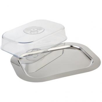 APS F762 Stainless Steel Tray with Height Adjustable Transparent Cover