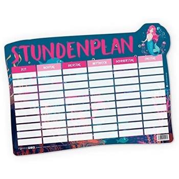 Itenga Magnetischer Stundenplan DIN A4 Meerjungfrau 31x22,5cm