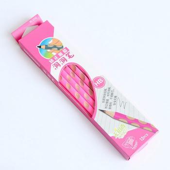 Trousse scolaire HB 12 pièces – Crayons en bois, poignée ergonomique, soutien triangulaire, idéal pour dessin et écriture