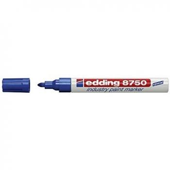 Edding 8750 4-8750003 Lackmarker (10 Stk), 2-4mm, Rundspitze, blau