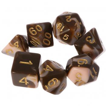 Ensemble de dés polyédriques 7 pcs D4 D6 D8 D10 D12 D20
