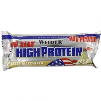 Weider Barra de Proteína 40% Low Carb 100g Latte Macchiato