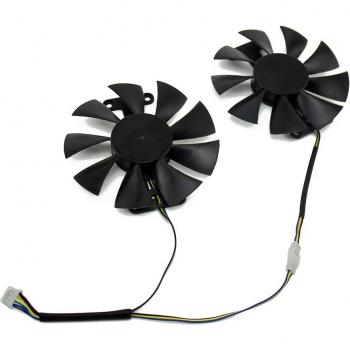 85MM 4PIN GA91B2U GPU Cooling Fan Set for PowerColor Red Dragon RX 580
