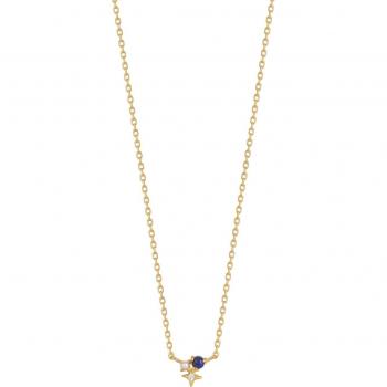 Ania Haie Lapis Star Pendant Necklace in Gold Plated Sterling Silver