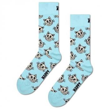 Calcetines de Gato Azul Pétalo con Camiseta Deportiva