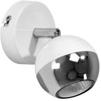 Wandleuchte Bianca, 1-flammig, chrom/weiß