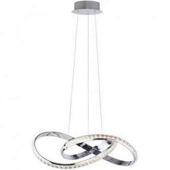 Lampada da Soggiorno Simply Dim 30W LED in Metallo Cromato