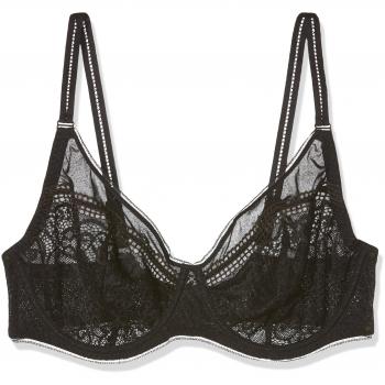 Sans Complexe Mystery, Sujetador con Aros para Mujer, Talla 80/95C (Noir)