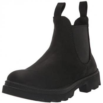 Ecco Womens Schlupfstiefel Grainer Leder Cow Oil, Größe 36, Farbe Grau/Schatten