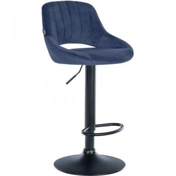 Sgabello Milet blu nero per bar