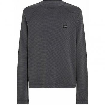 Kalvin Klein Jeans Avväxta Loggade Waffle-Textur Raglan T-shirt Grå