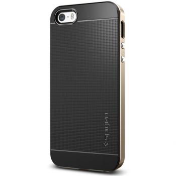 Carcasa SPIGEN® iPhone 5S/5/SE [Neo Hybrid] Protector de doble capa [Oro Champagne]