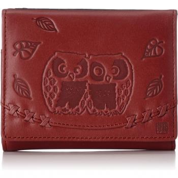Lightweight Owl Design Leather Wallet