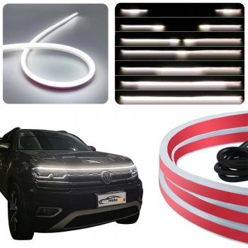 Luces diurnas flexibles bajo el capó 120 cm DRL LED 12 V con efecto WOW